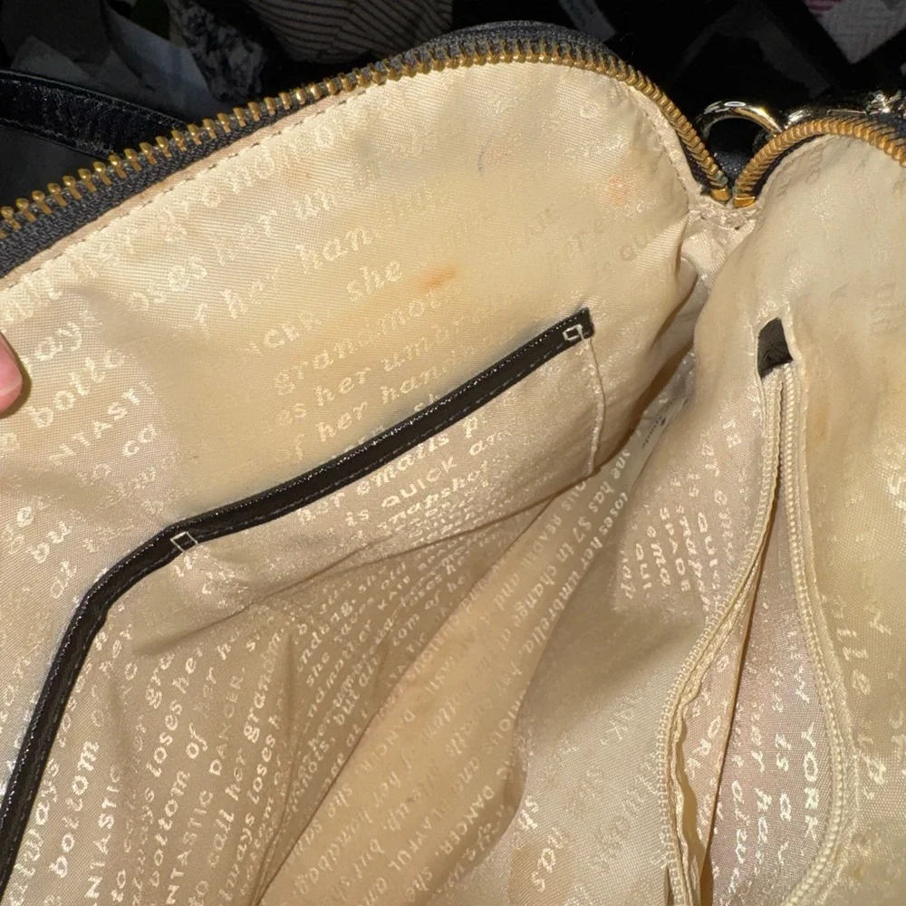 Kate Spade Pink and Yellow Striped Satchel - Picture 6 of 6